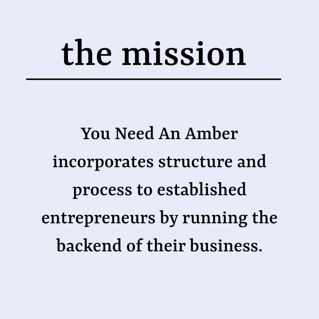 mission You Need An Amber
